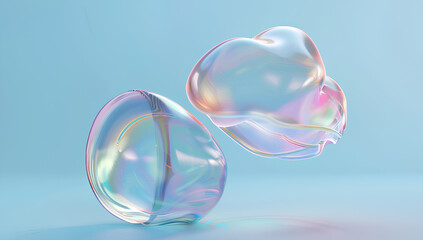 heart shaped bubbles