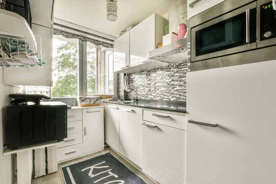 Modern small kitchen with efficient use of space