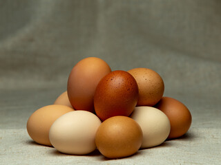 Chicken eggs, fresh and very good for your health