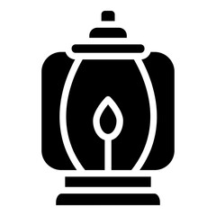 Lantern Vector Line Icon Design
