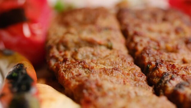 chicken wings, yufka and local turkish kebab	