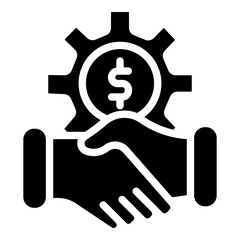 Partnership Vector Line Icon Design