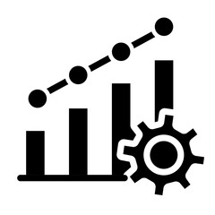Business Growth Vector Line Icon Design