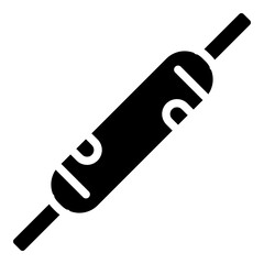 Rolling Pins Glyph Icon Design