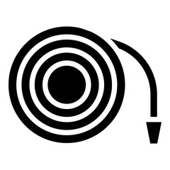 Fire hose Glyph Icon Design