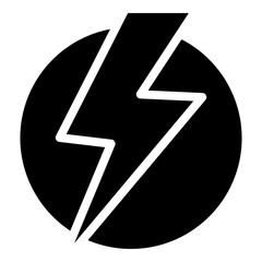 Electricity Glyph Icon Design