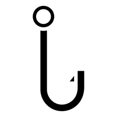 0Hook Glyph Icon Design