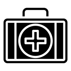 Obraz premium First aid kit Glyph Icon Design