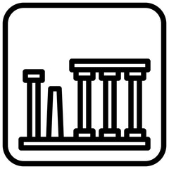 PILLARS,architecture,greek pillars,architecture and city,ancient pillar.svg
