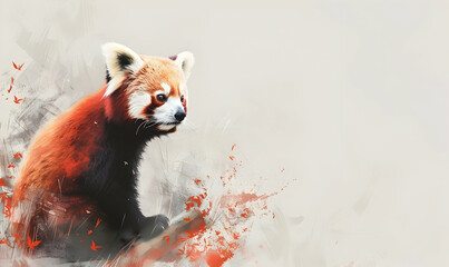 international Red Panda Day copy space background