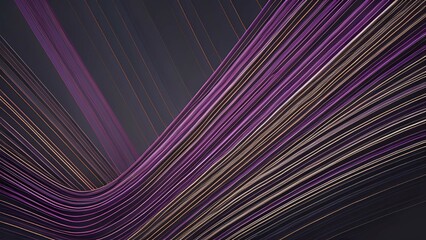 Abstract background made of green lines. AI Generated.