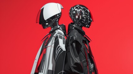 Fototapeta premium Explore futuristic technologies through a digital art lens
