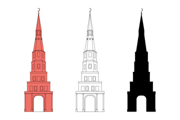 Obraz premium The Suyumbike Tower in Kazan