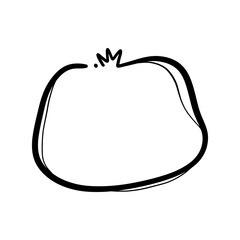 Minimalist pomegranate in line art. Perfect for modern and creative projects.
