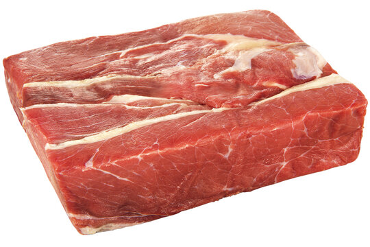 peda&ccedil;o de carne seca isolado em fundo transparente - carne de sol recortado - charque de vaca