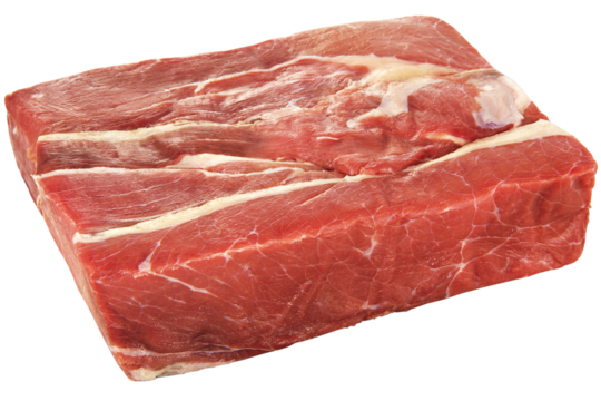 pedaço de carne seca isolado em fundo transparente - carne de sol recortado - charque de vaca