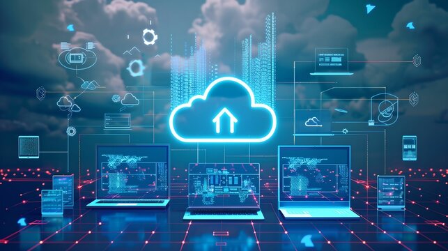 Conceptual Illustration of Cloud Network