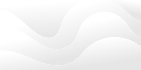 Abstract white and light gray wave modern soft luxury texture with smooth and clean vector subtle background illustration.	