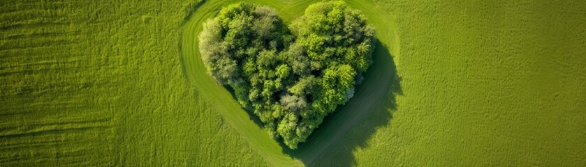 a heart when viewed from above with a copy space image 