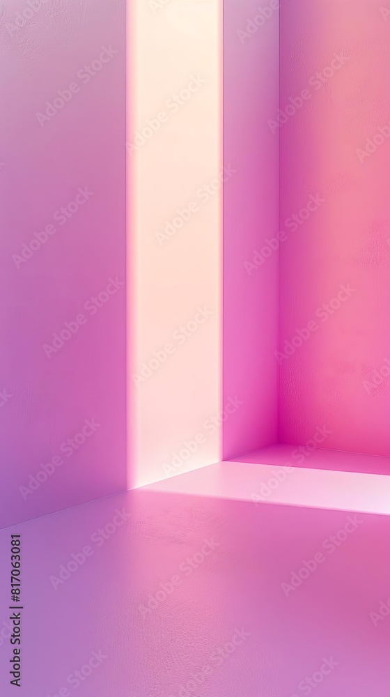 Aufkleber clean and minimal gradient background blending from lavender to soft pink