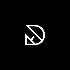 Initial Letter DH logo design template element. letter DH icon.