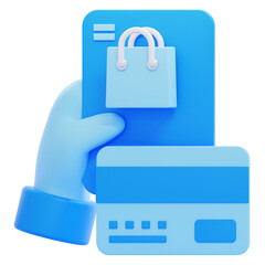 PNG 3D Online Payment icon isolated on a white background