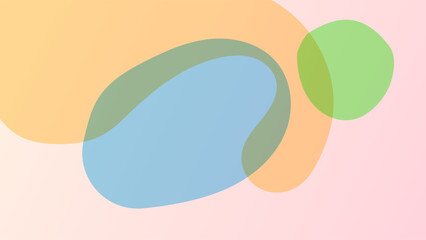 ABSTRACT BACKGROUND WITH HAND DRAWN BLOB SHAPES PASTEL GRADIENT COLOR VECTOR DESIGN TEMPLATE FOR WALLPAPER, COVER DESIGN, HOMEPAGE DESIGN, GRRETING CARD