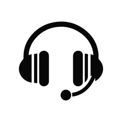 Headphone icon vector illustration. Headphone symbol.