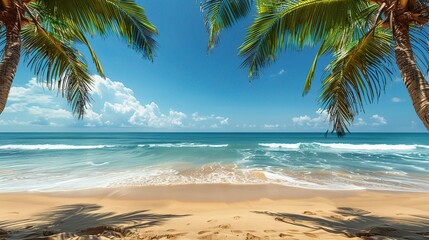 Fototapeta premium sandy beach as golden sands