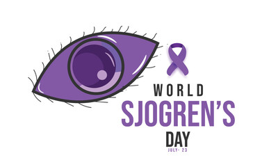 World Sjogren's Day. background, banner, card, poster, template. Vector illustration.