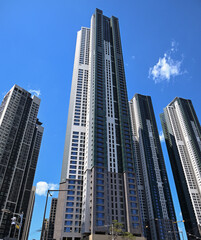 High-rise residential-commercial apartment complex in a redevelopment area in Seoul, South Korea