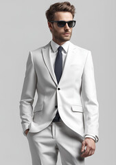 Man in white suit