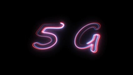 Abstract neon super fast speed network icon illustration.