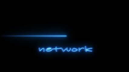 Abstract neon super fast speed network icon illustration.