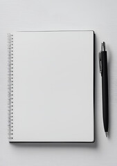 Notepad with pen