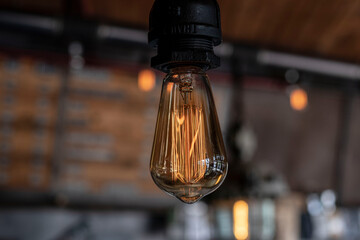 Obraz premium vintage style light bulb