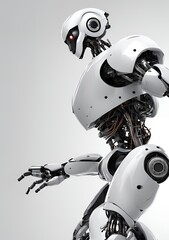 Robot in grey colors