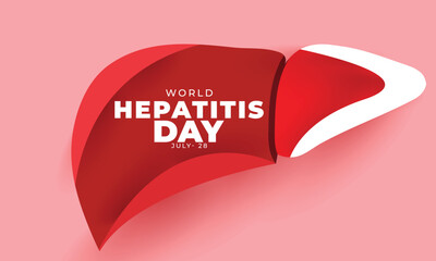 World Hepatitis Day. background, banner, card, poster, template. Vector illustration.