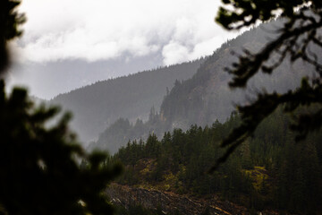 time lapse of clouds over mountains