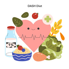 Dietary Trends. Flat Vector Illustration