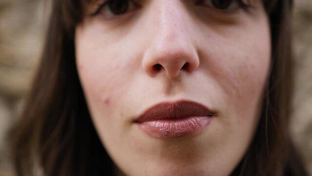 Red Lips of an Italian Girl