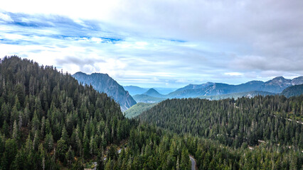 Drone Aerial of Washington State Park  