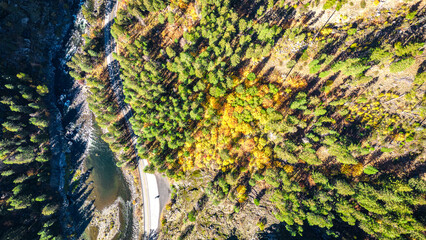 Drone Aerial of Washington State Park  