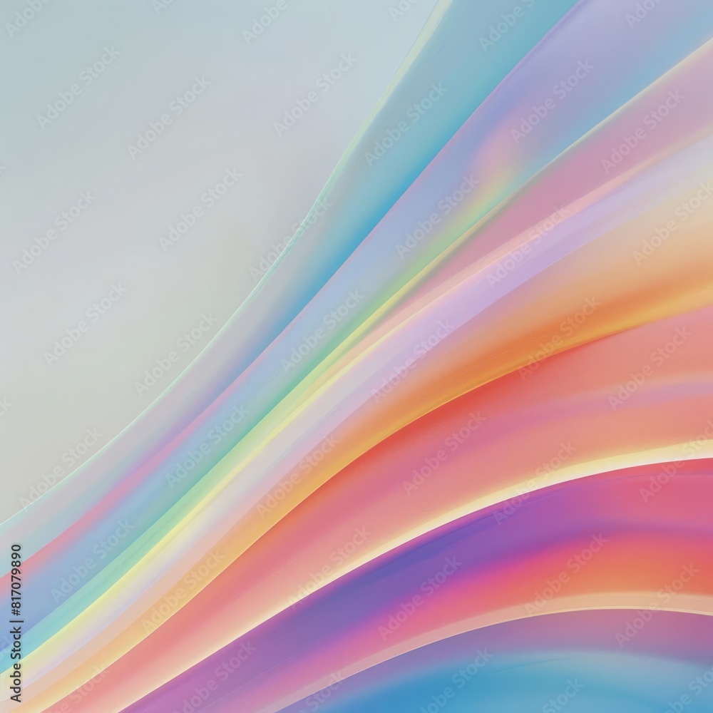 Poster soft gradient rainbow background flowing gently across the canvas