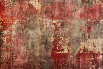 Resilient Remnants. An Exploration of Red, Rust, and Grey in Abstract Art.