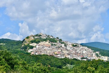 Paesaggio di Morcone (Benevento- Campania) .Paese sorto nel Medioevo. Si trova sulle alture del Matese.