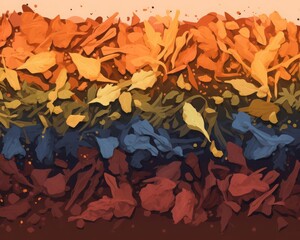 Sparse compost activator flat design top view accelerator addition theme water color Complementary Color Scheme