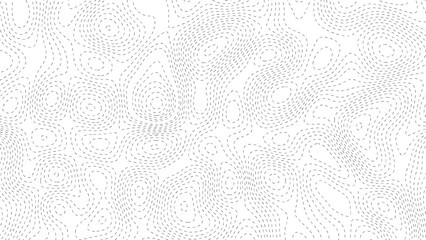 Pattern with lines and dots The stylized height of the topographic map contour in lines and contours isolated on transparent. 