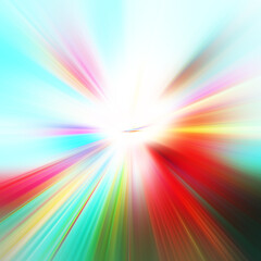 Fototapeta premium Colorful zoom motion effect. Abstract background. Color lines. Colored texture backdrop and banner. Multi color gradient pattern and textured wallpaper.