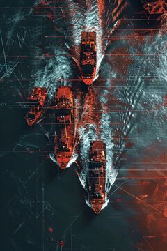 Advanced GPS Tracking System on Smartphone Display for Maritime Fleet Management